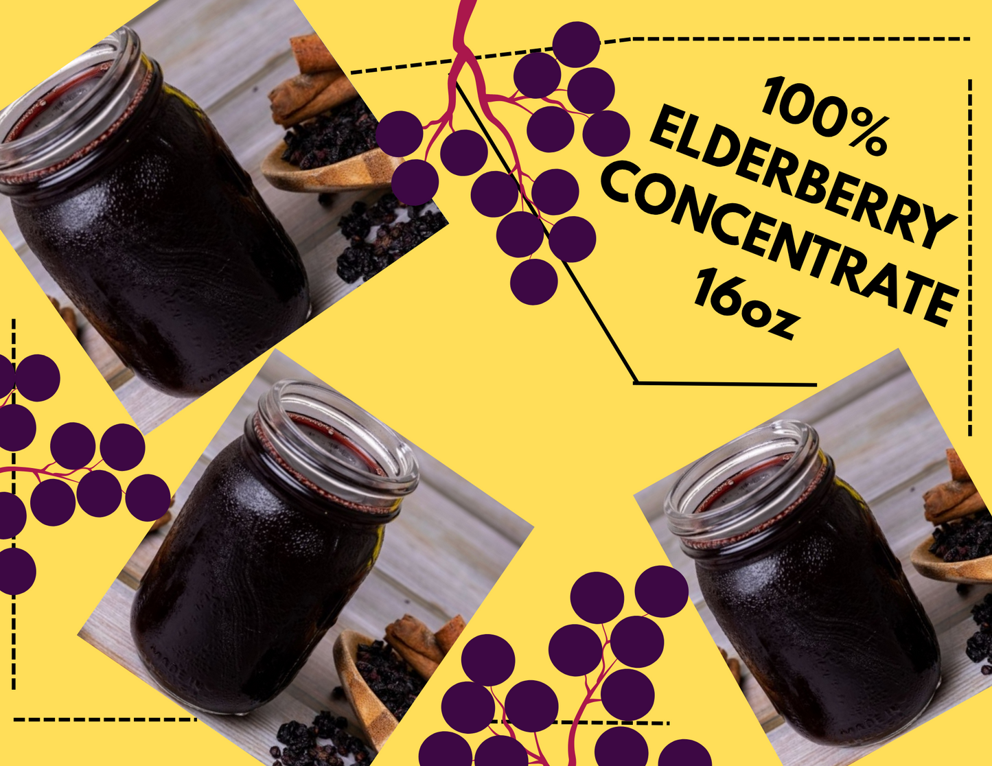 100% Raw Elderberry juice 16oz